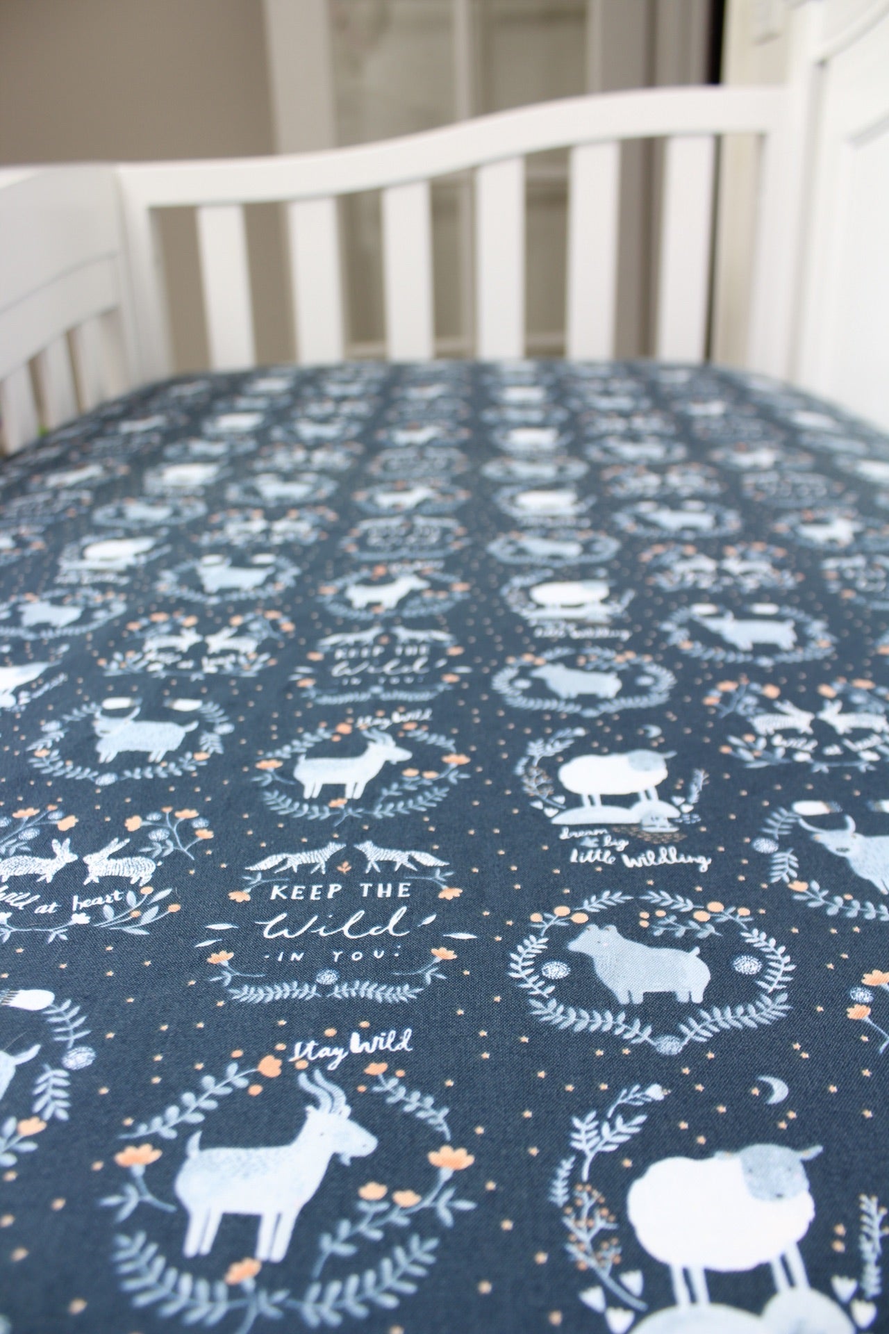 Stay Wild Crib Sheet or Changing Pad Cover