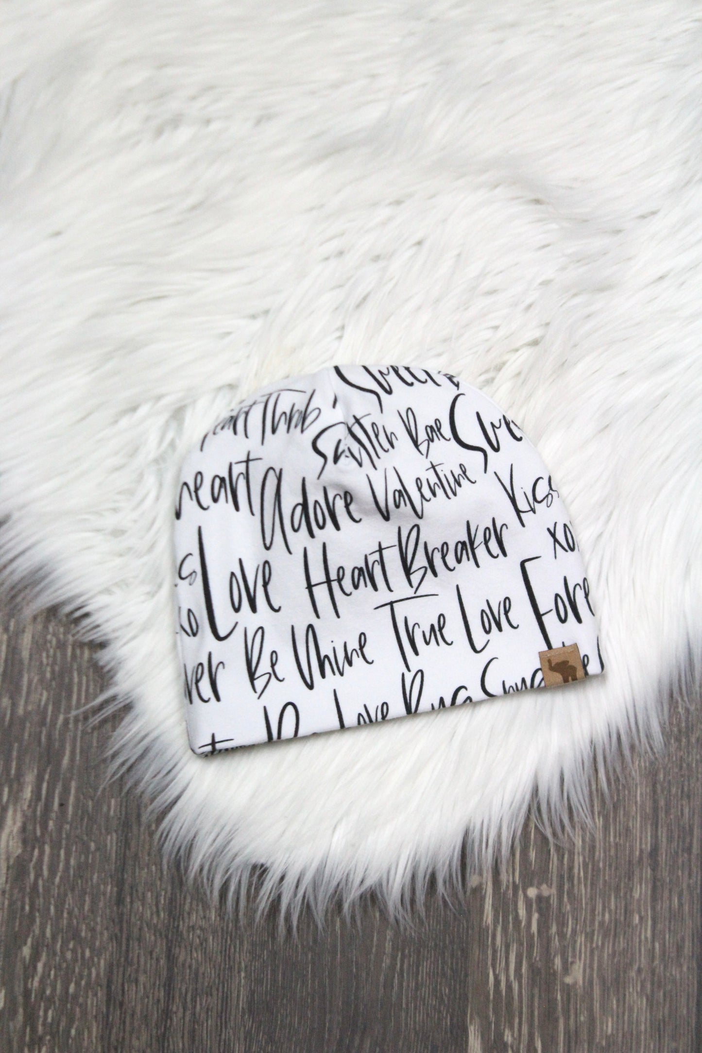 Valentine Script Beanie