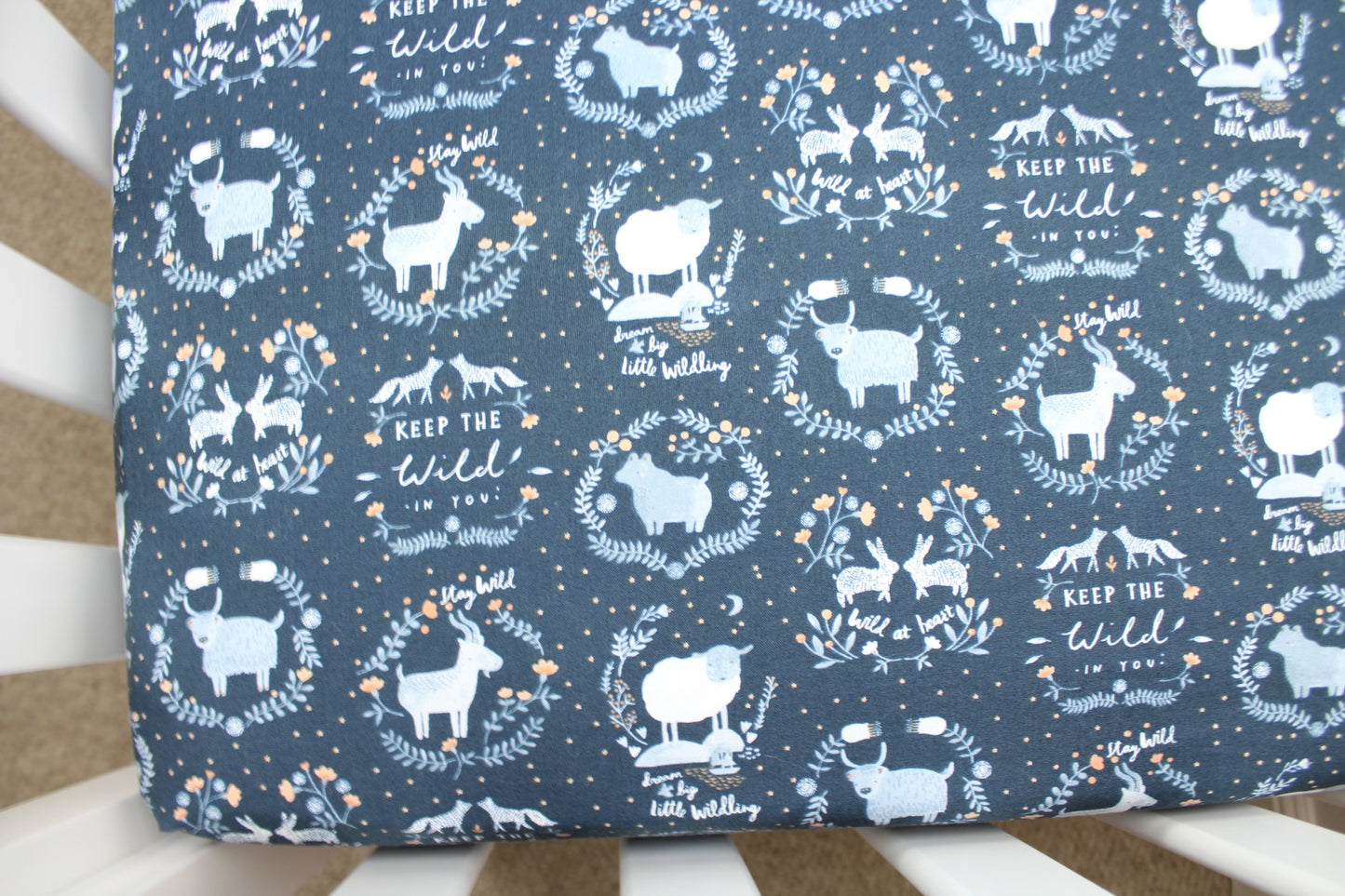 Stay Wild Crib Sheet or Changing Pad Cover