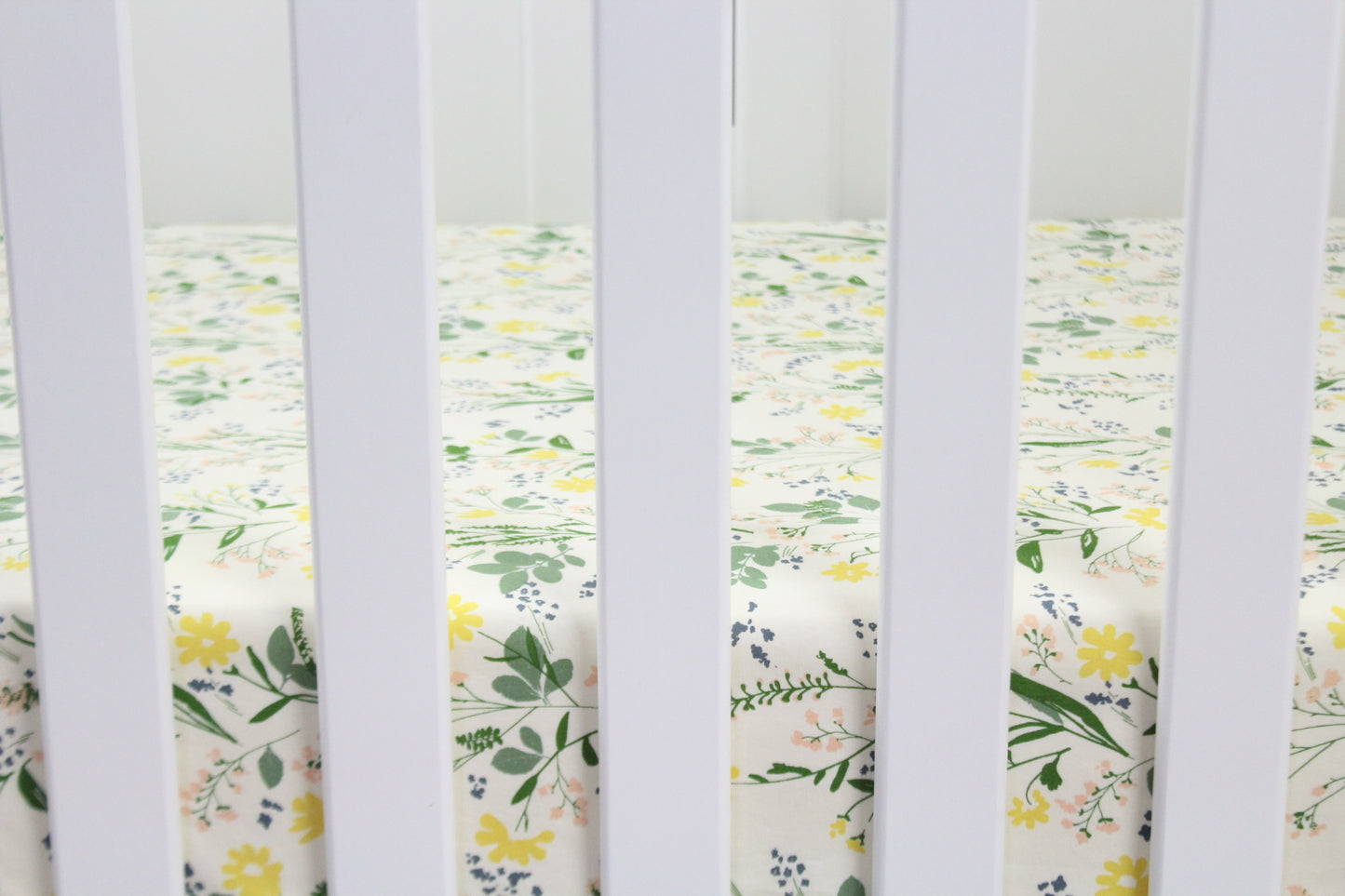 Floral Fields Crib Sheet or Changing Pad Cover