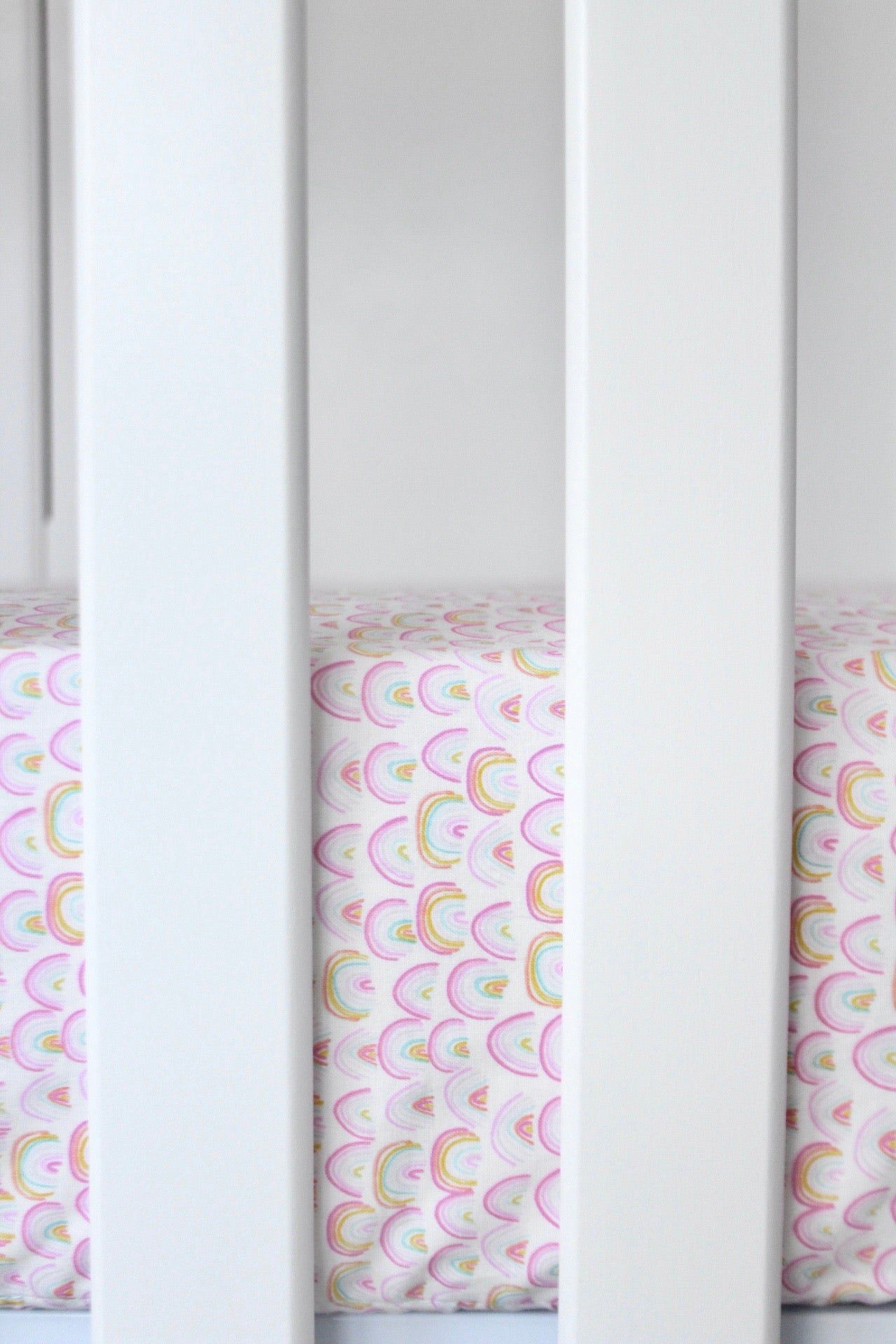 Mini Rainbows Crib Sheet or Changing Pad Cover