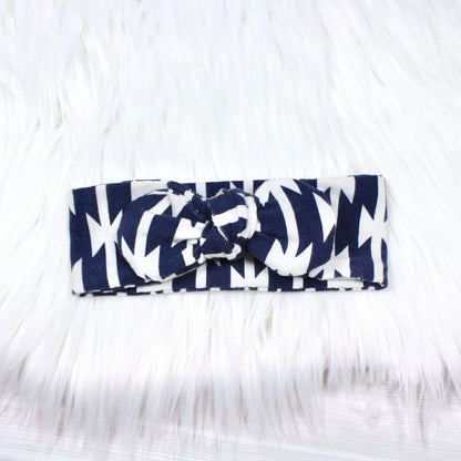 Navy Aztec Swaddle Blanket