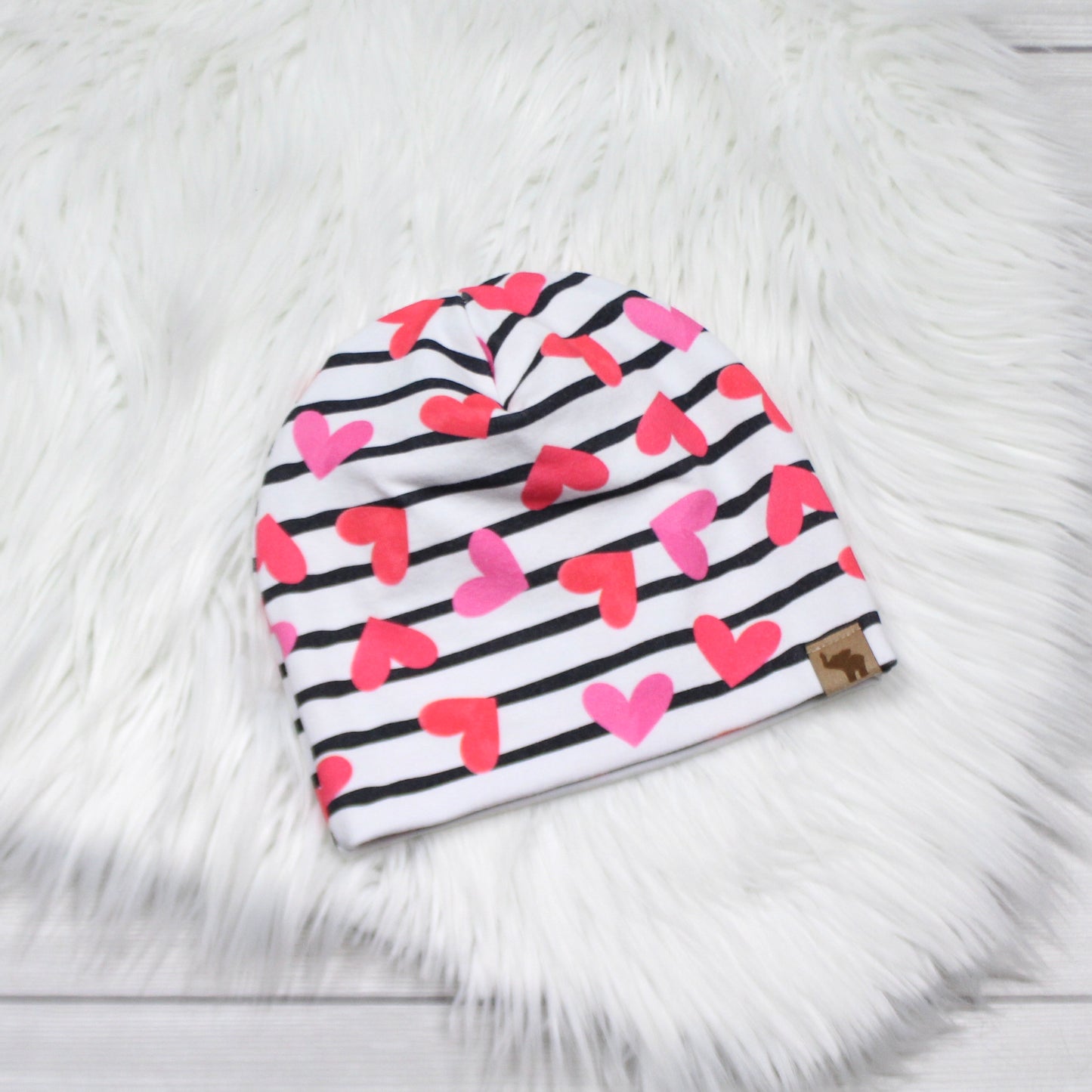Hearts and Stripes Beanie