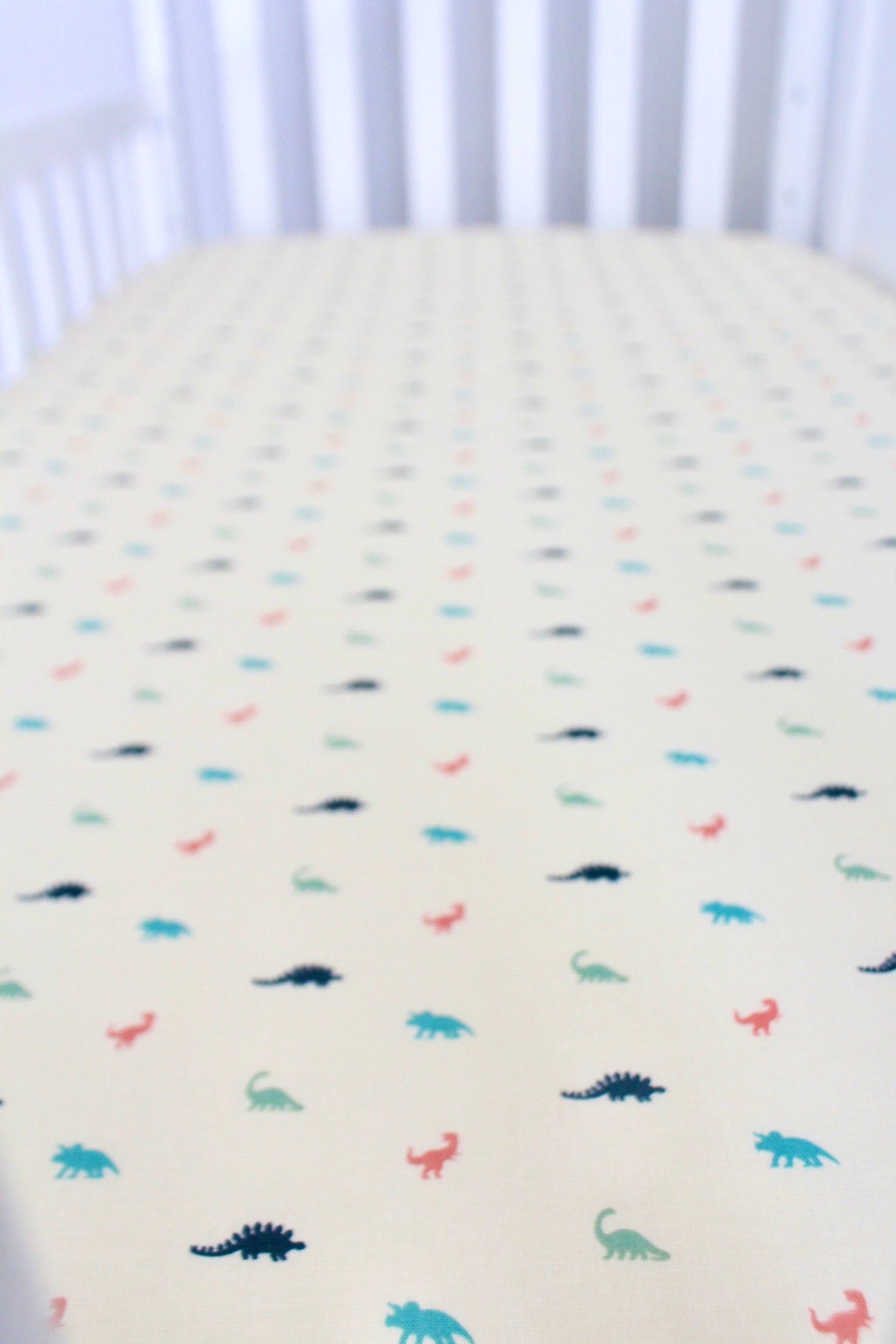 Mini Dinosaurs Crib Sheet or Changing Pad Cover
