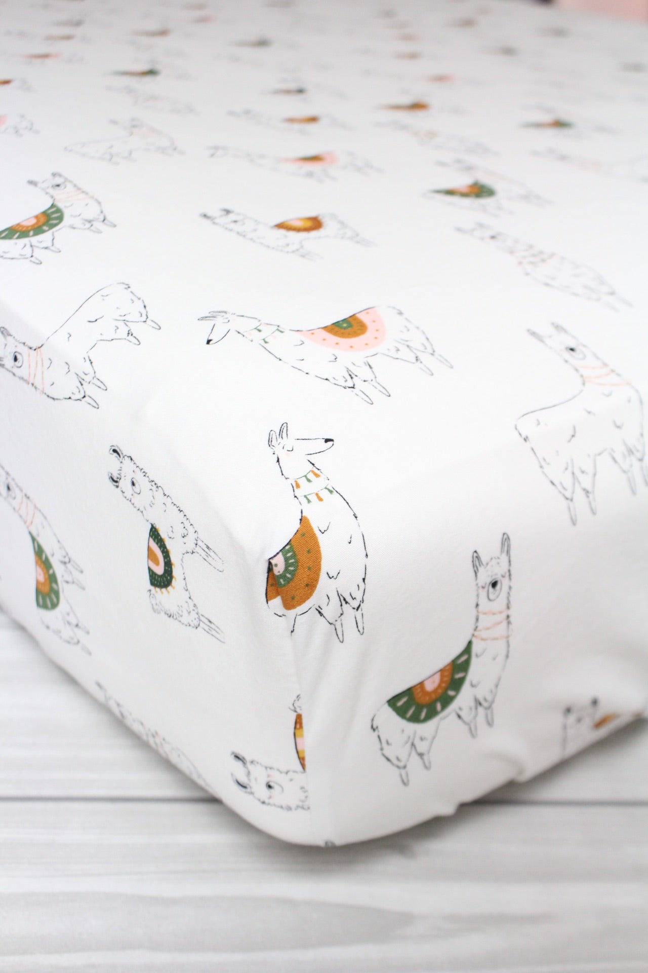 Llama Crib Sheet or Changing Pad Cover