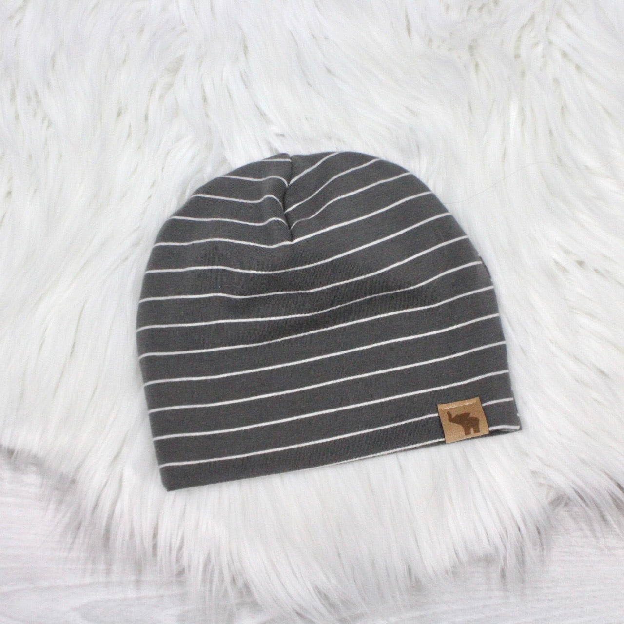 Dark Gray Stripes Swaddle Blanket