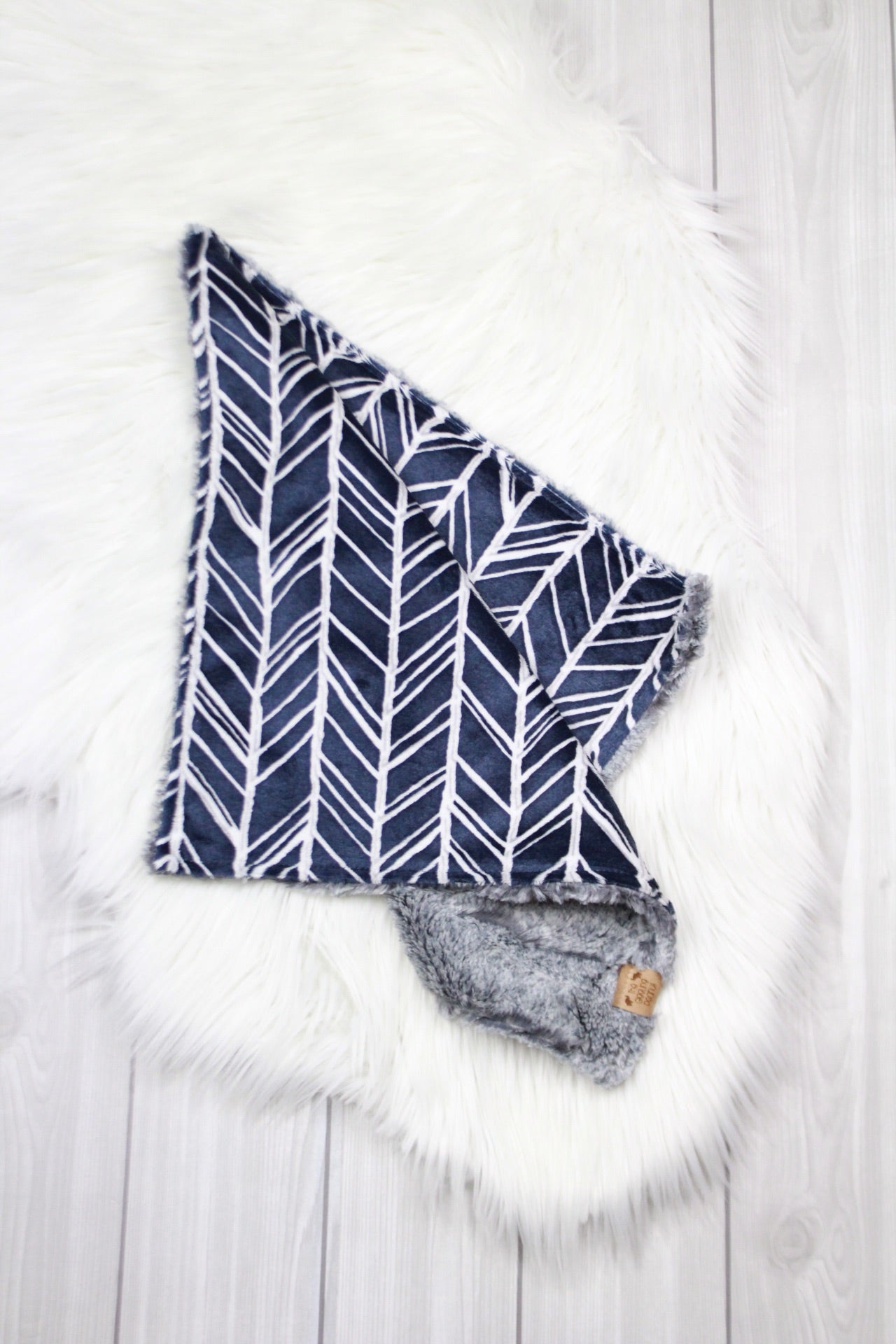 Navy Herringbone