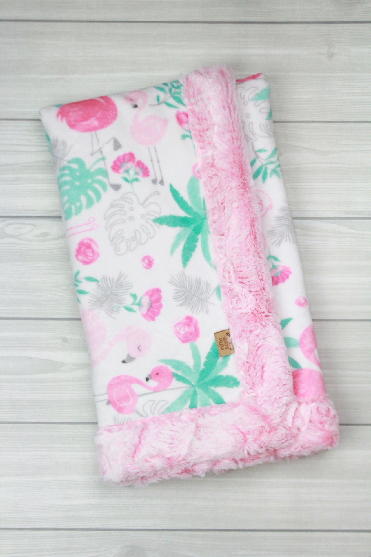Flamingo Infant Minky Blanket